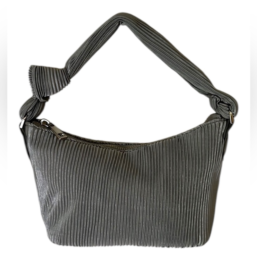 A NEW DAY Silver Gray Mini Purse w Crossbody Strap